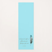 Boho Feather und Arrow Yogamatte (Vorderseite)