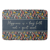 Boho Feathered Quiet Mind Badematte (Vorderseite)