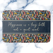 Boho Feathered Quiet Mind Badematte