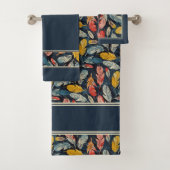 Boho Feathered Quiet Mind Badhandtuch Set (Insitu)