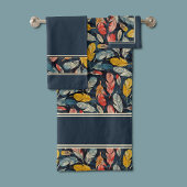 Boho Feathered Quiet Mind Badhandtuch Set
