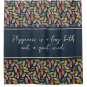 Boho Feathered Quiet Mind Dusche Vorhang (Vorderseite)