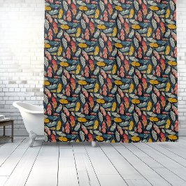Boho Feathered Whimsy Duschvorhang