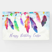 Boho Feathers Banner (Horizontal)