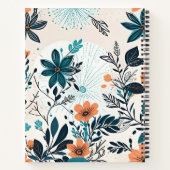 Boho Feathers Book Cover Design - Stilvoll & künst Notizblock (Rückseite)