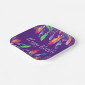 Boho feathers Brust Pappteller (Gewinkelt)