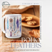 Boho Feathers Classic Tasse