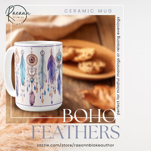 Boho Feathers Classic Tasse