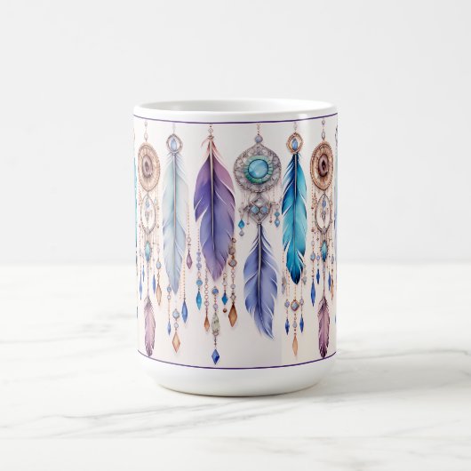 Boho Feathers Classic Tasse (Mittel)