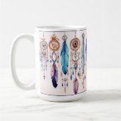 Boho Feathers Classic Tasse (Links)