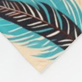 Boho Feathers Fleecedecke (Ecke)