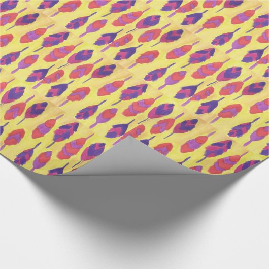 Boho Feathers Geschenkpapier (Ecke)