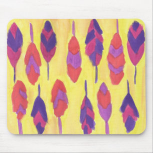 Boho Feathers Mousepad