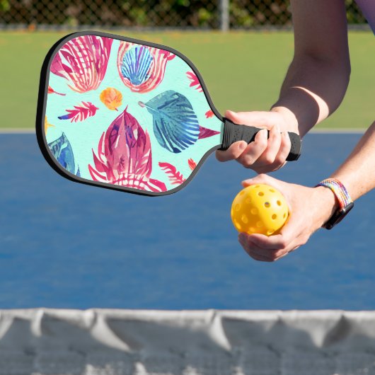 Boho Feathers Pattern Pickleball Schläger (InSitu)