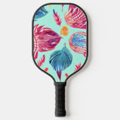 Boho Feathers Pattern Pickleball Schläger (Vorderseite)