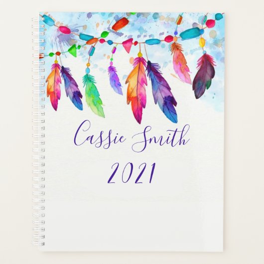 Boho Feathers Planer (Vorderseite)
