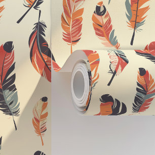 Boho Feathers Tapete