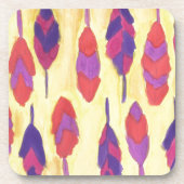 Boho Feathers Untersetzer (Vorderseite)