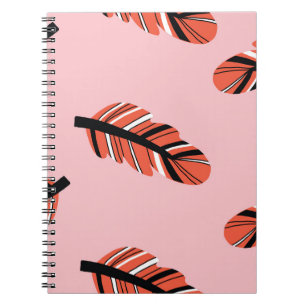 Boho Feathers: Vintag wiederholen. Notizblock