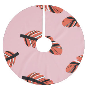 Boho Feathers: Vintag wiederholen. Polyester Weihnachtsbaumdecke