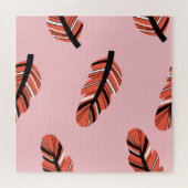 Boho Feathers: Vintag wiederholen. Puzzle (Horizontal)