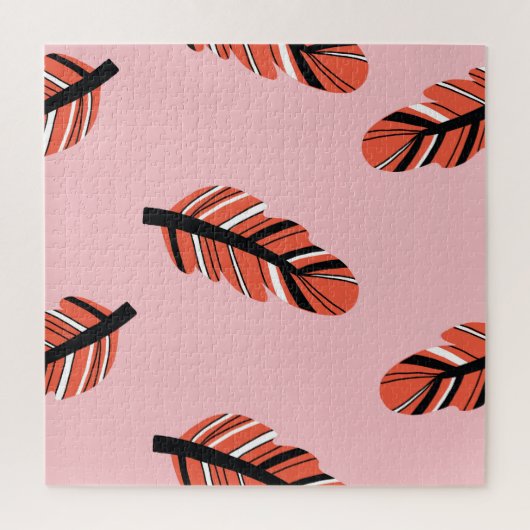 Boho Feathers: Vintag wiederholen. Puzzle (Vertikal)