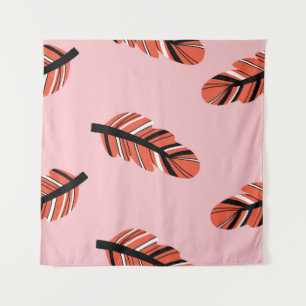 Boho Feathers: Vintag wiederholen. Wandteppich