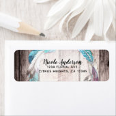 Boho Feathers Wreath & String Lights Brautparty (Insitu)