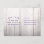 Boho Feathers Wreath & String Lights Save the Date Ankündigungspostkarte (Rückseite)