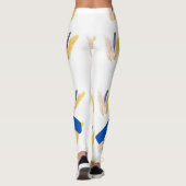 Boho-Feder-Muster Leggings (Rückseite)