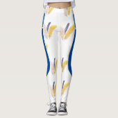 Boho-Feder-Muster Leggings (Vorderseite)