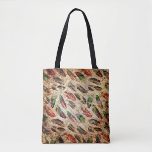 Boho-Feder-Muster mit Strapazen Tasche