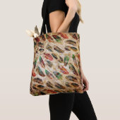 Boho-Feder-Muster mit Strapazen Tasche (Von Nahem)