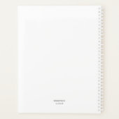 Boho-Feder Personalisierter Tagesplaner Agenda 202 Planer (Rückseite)