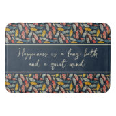 Boho Feder Quiet Mind Badematte (Vorderseite)