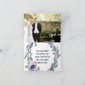 Boho Feder u. BlumenKranz-Hochzeit danken Ihnen Dankeskarte (Innenseite)