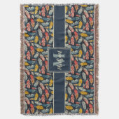 Boho Feder Whimsy Webteppich Decke (Vorderseite Vertikal)