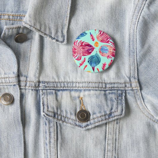 Boho-Federmuster Button (Beispiel)
