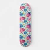 Boho-Federmuster Skateboard (Vorne)