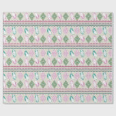 Boho Federn Ethnisch Geschenkpapier (Flach)