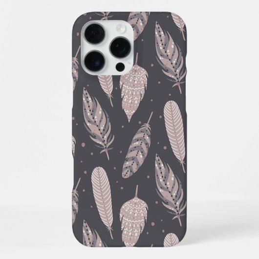 Boho-Federn iPhone Hülle (Rückseite)