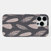 Boho-Federn iPhone Hülle (Rückseite (Horizontal))