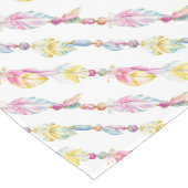 Boho Federn und Perlen Stammtisch Läufer (Ecke)