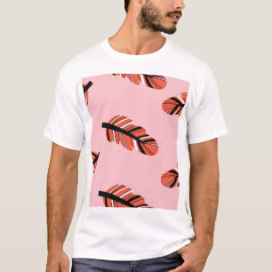 Boho-Federn: Vintage-Wiederholung. T-Shirt
