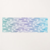 Boho Federn Yogamatte (Vorderseite (Horizontal))