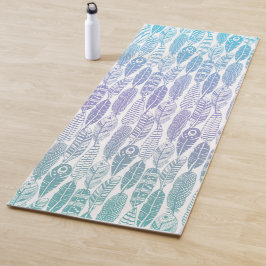 Boho Federn Yogamatte