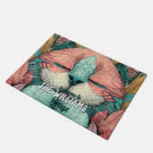 Boho Feline Kätzchen Katzen Fußmatte (Schrägansicht)