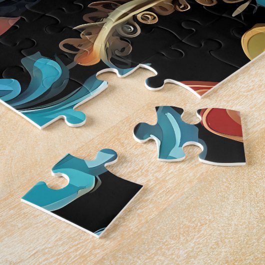 Boho Feline Mandala Puzzle (Seite)