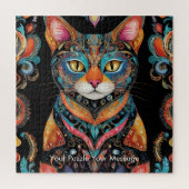 Boho Feline Mandala Puzzle (Vertikal)