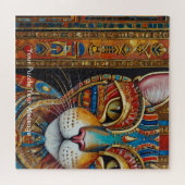 Boho Feline Mandala Puzzle (Horizontal)